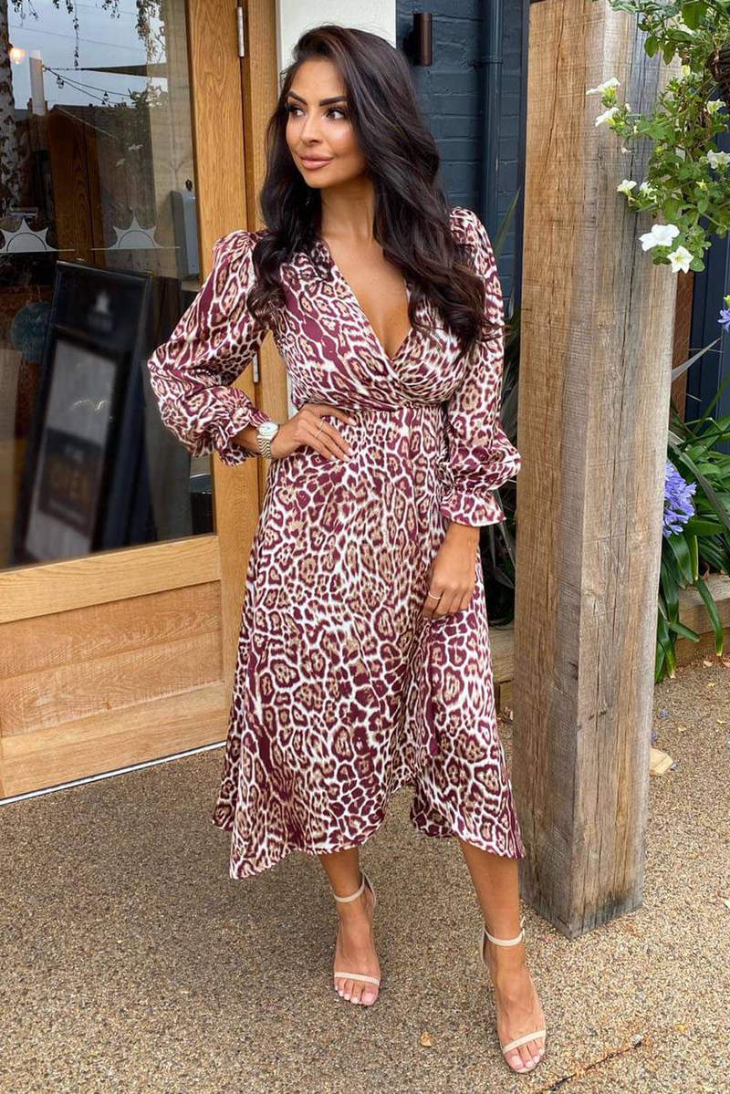 tesco midi dress Midi Dress Tesco Leopard Print Wrap Dress Tesco F&F Is Selling The Perfect Satin Midi Dress And It Costs